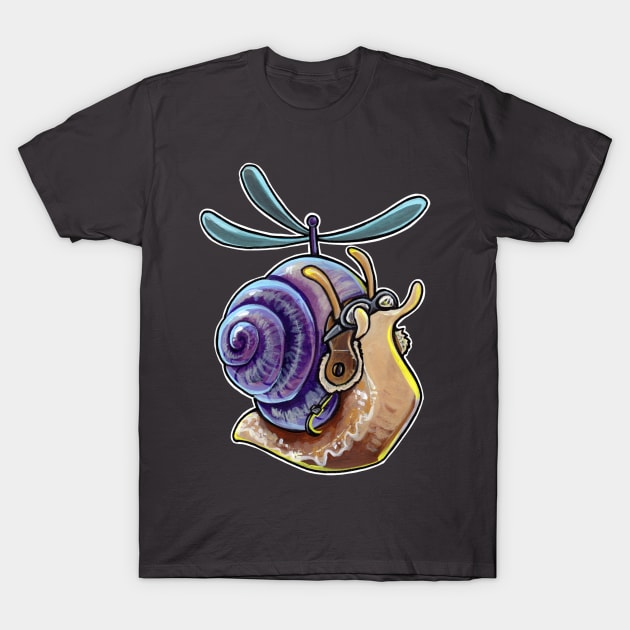 Flying snail T-Shirt by BiancaRomanStumpff